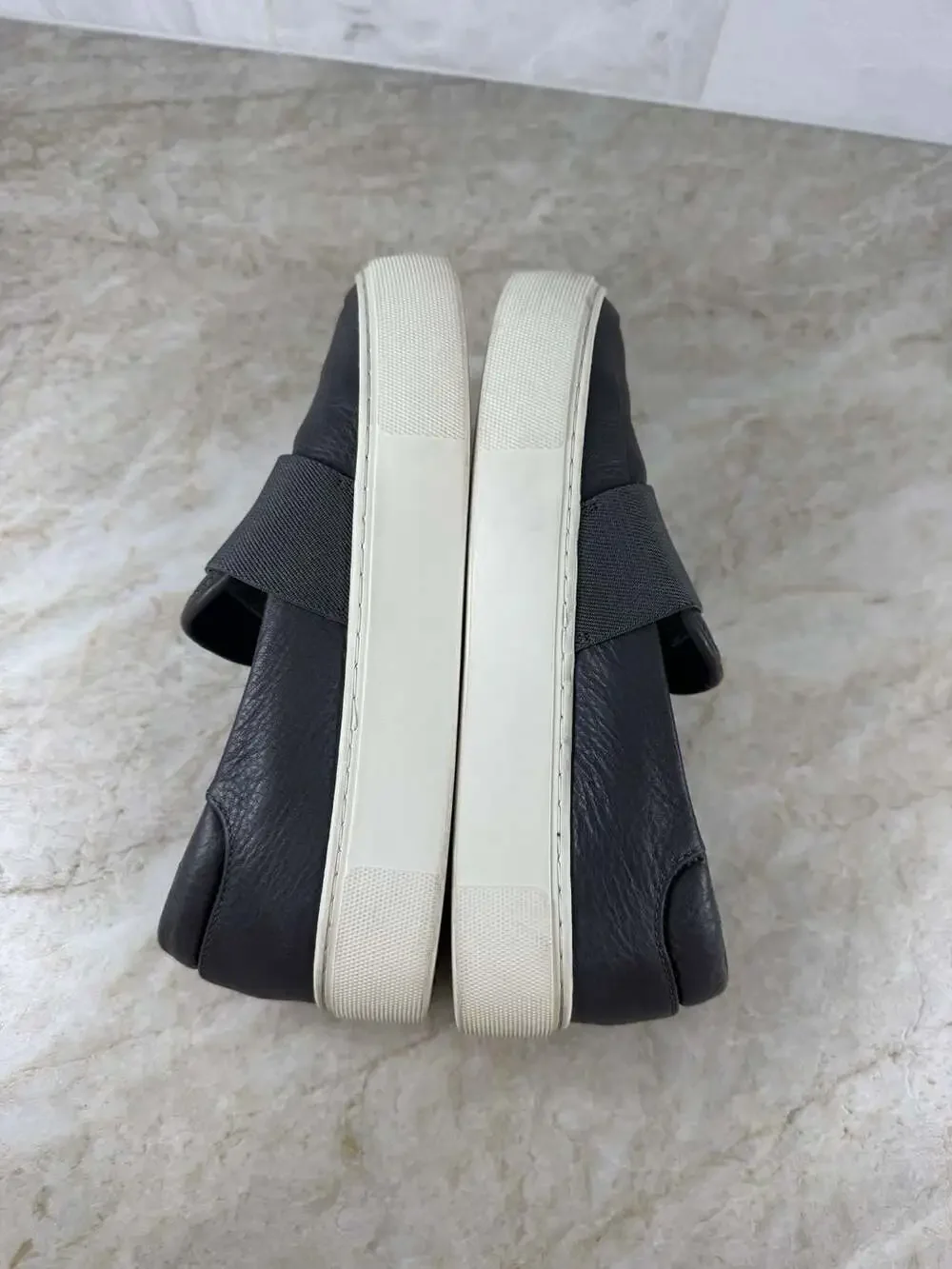 UGG Chayze Gray Leather Slip On Sneakers Women’s Size 5 Platform Casual Shoes - Picture 10 of 12
